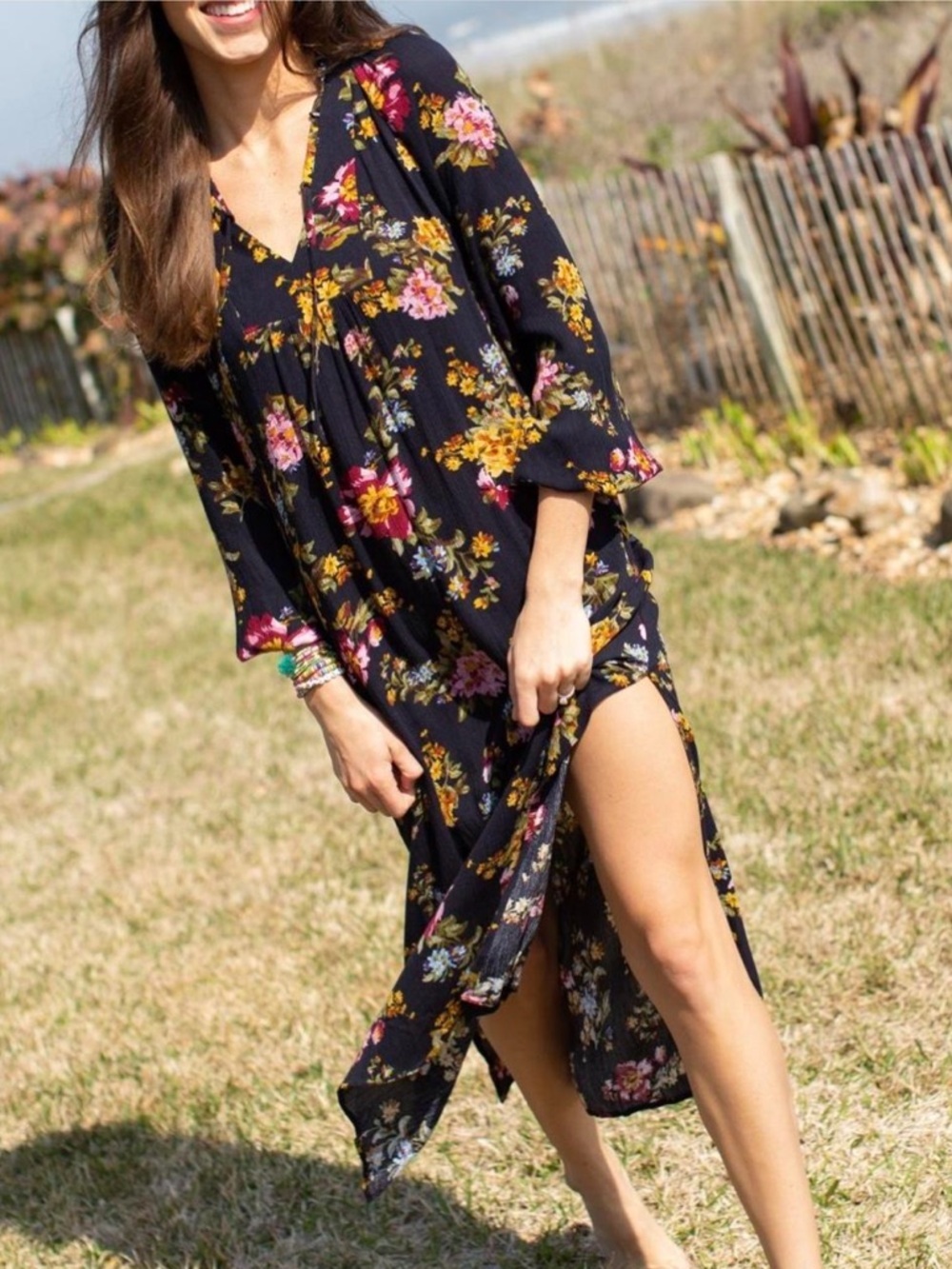 Natural Life Women’s Rowan Floral Maxi Dress size Medium - Picture 2 of 12